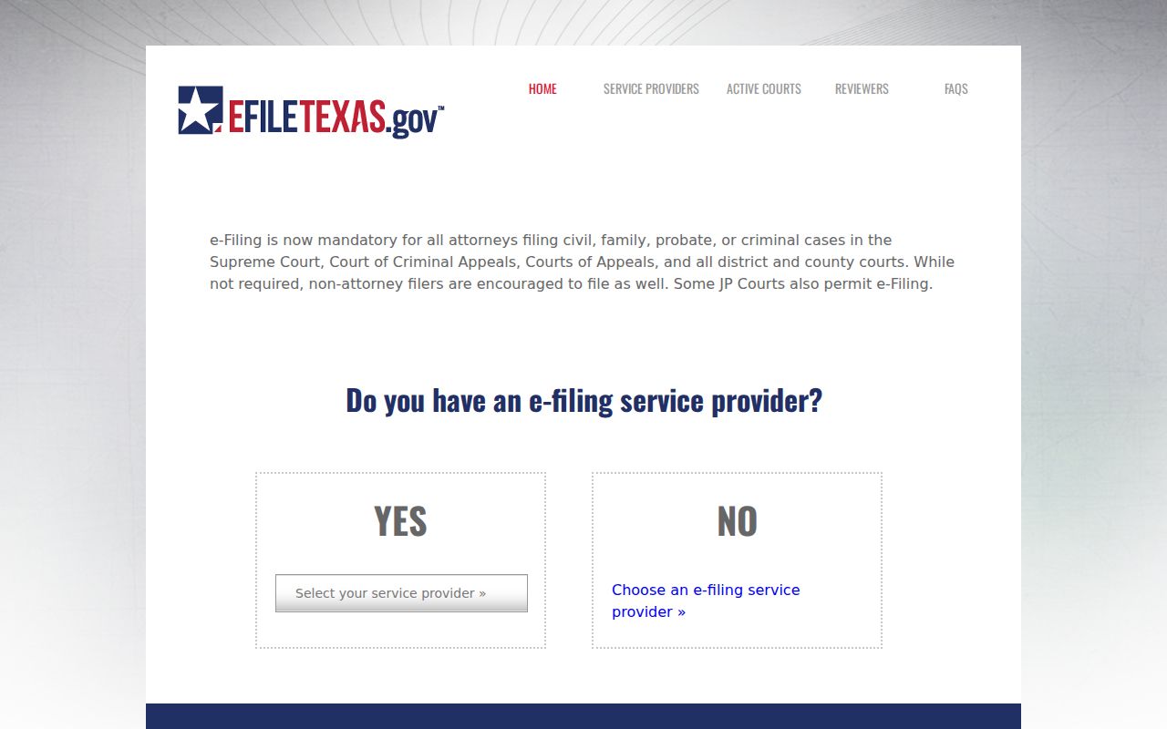 Aransas County case lookup and eFileTexas distinction