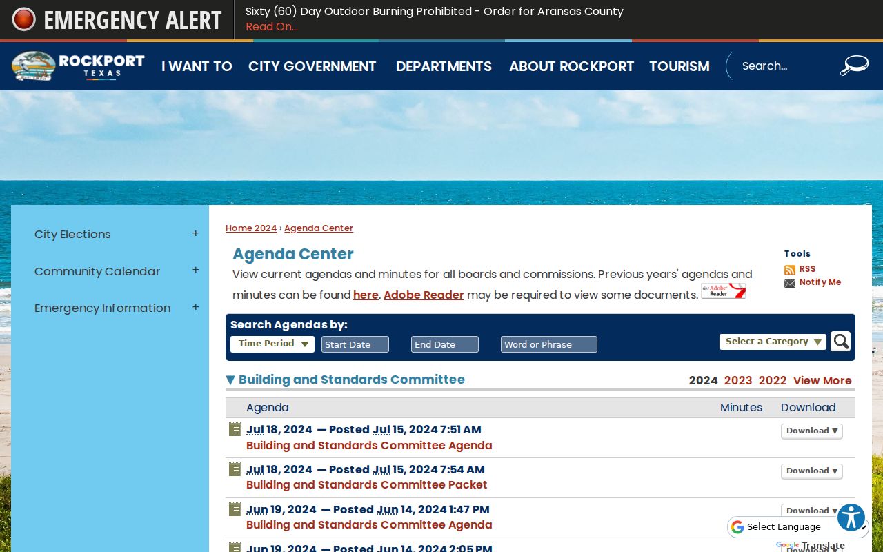 Aransas County Rockport court docket Agenda Center calendar