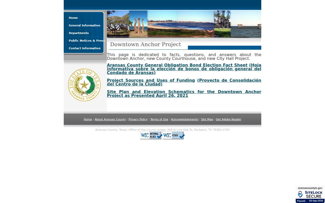 Aransas County court docket replacement courthouse project